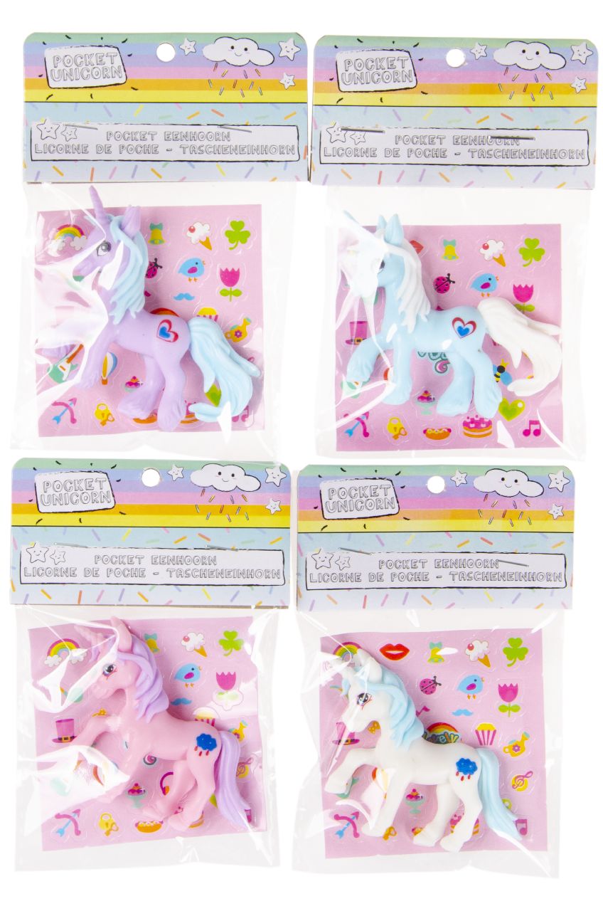 EENHOORN MET STICKERS