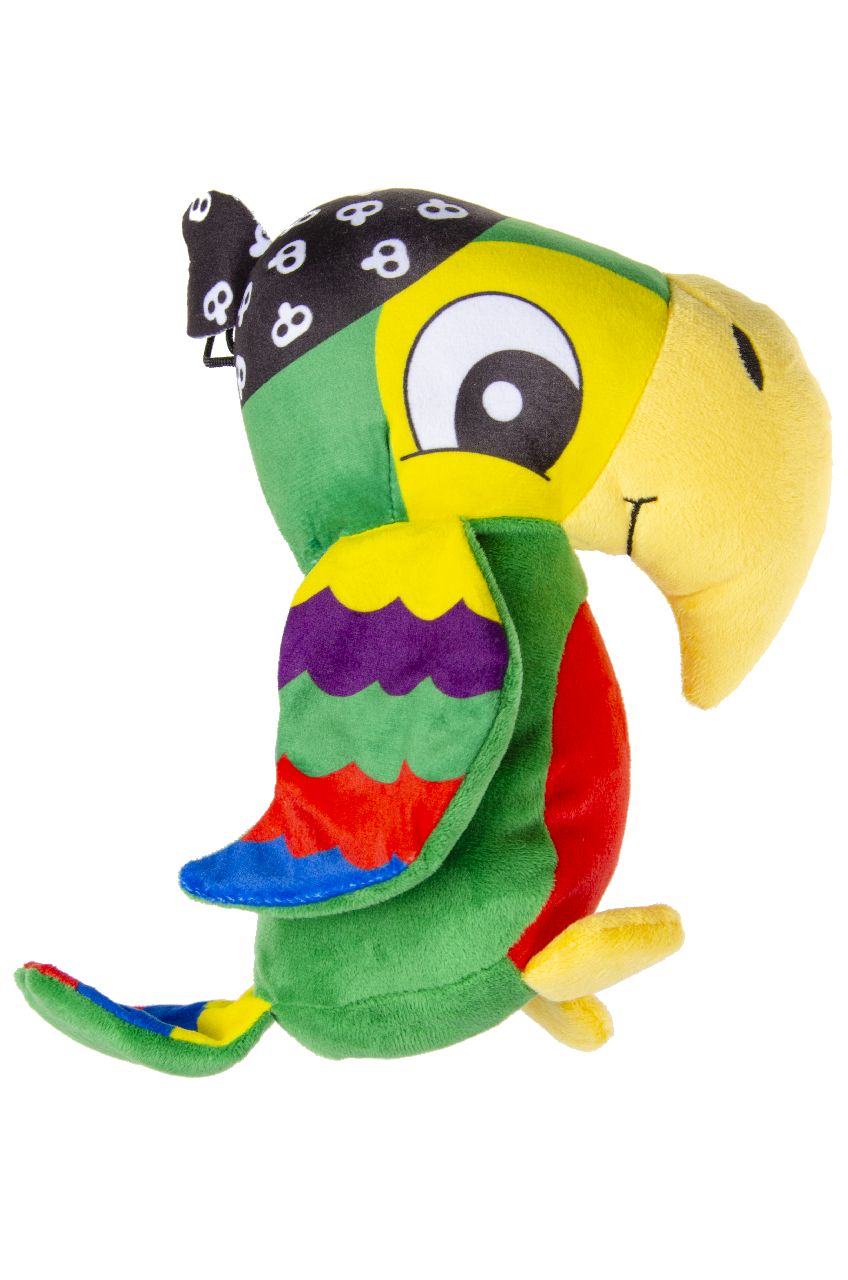 PLUCHE PIRATENPAPEGAAI. 3ASS