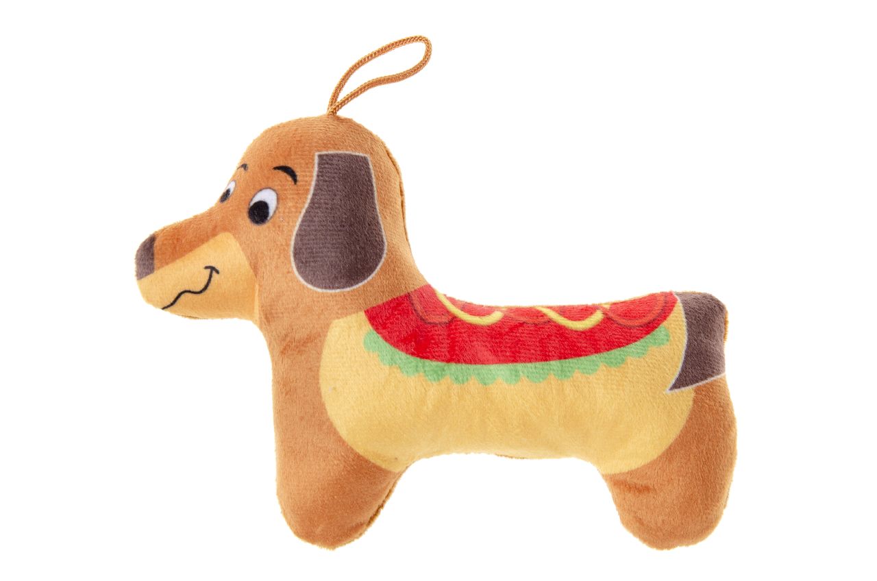 PLUCHE. SUPER SOFT. HOT DOG