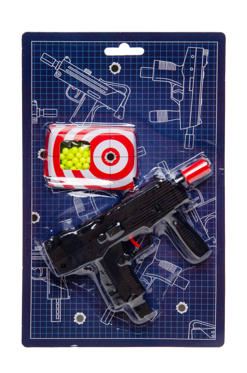 BB GUN MACHINE GEWEER OP KAART. 2 ASSORTI