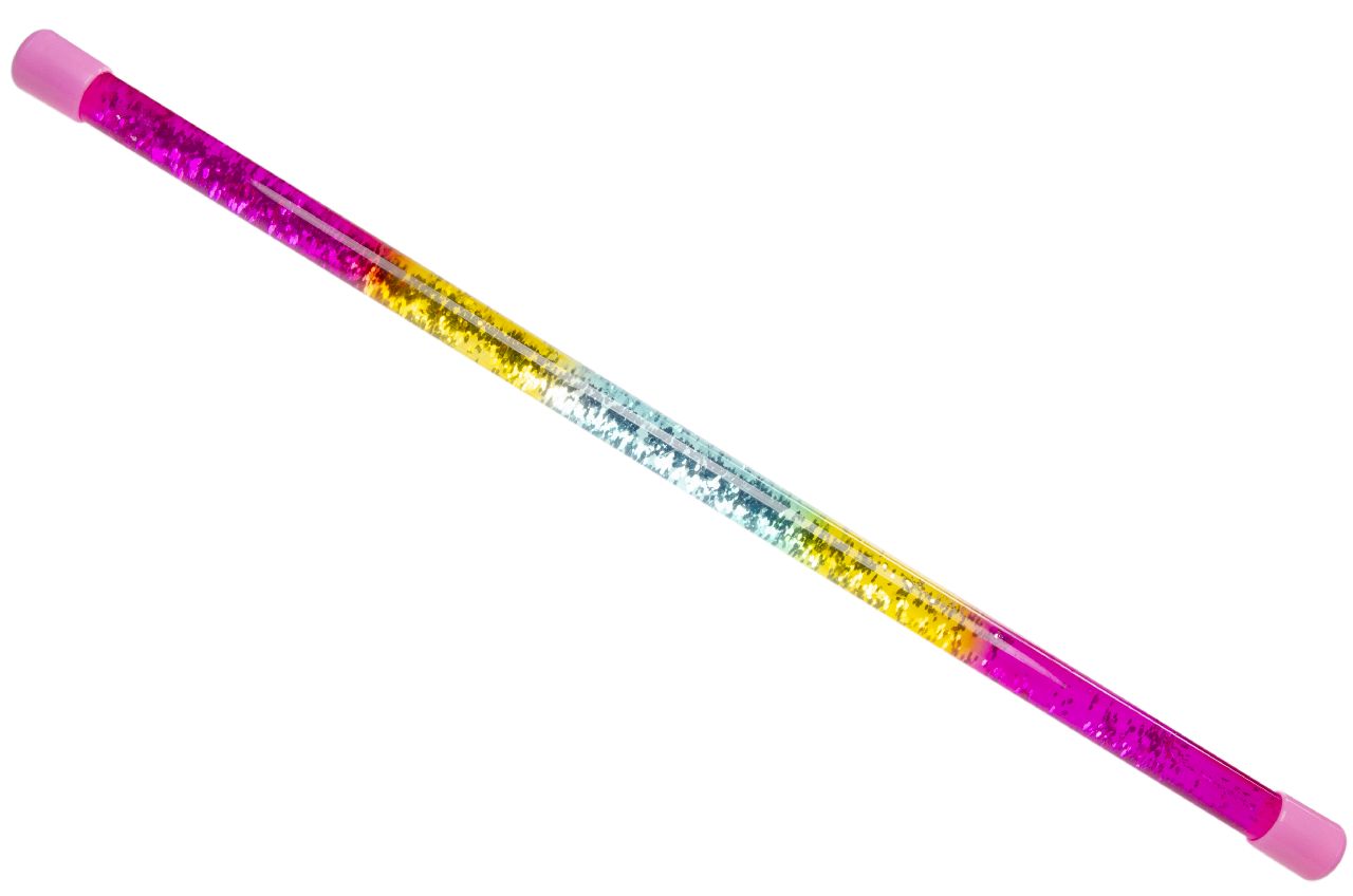 GLITTER STAF REGENBOOG