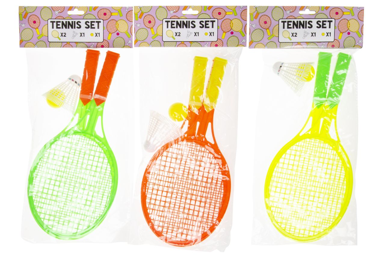 TENNIS SET2 RACKETSBALPLUIM