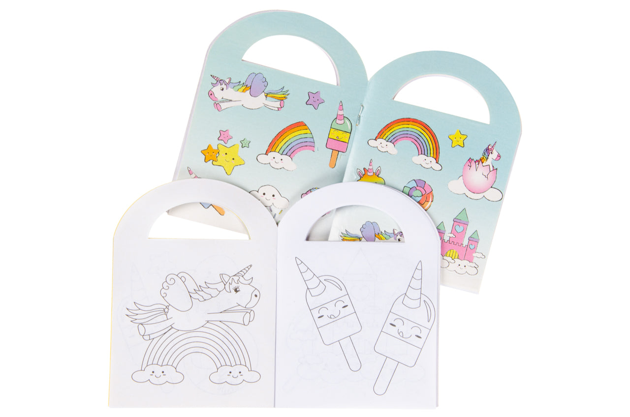 KLEURBOEK MET STICKERS EENHOORN S