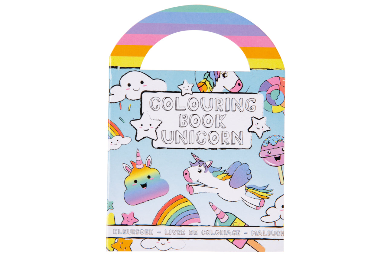 KLEURBOEK MET STICKERS EENHOORN S