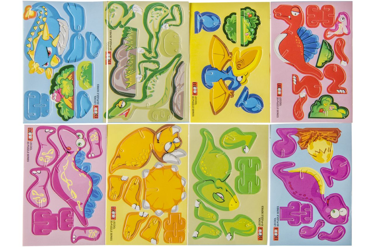 3D PUZZEL MONTEREN DINO 8ASS