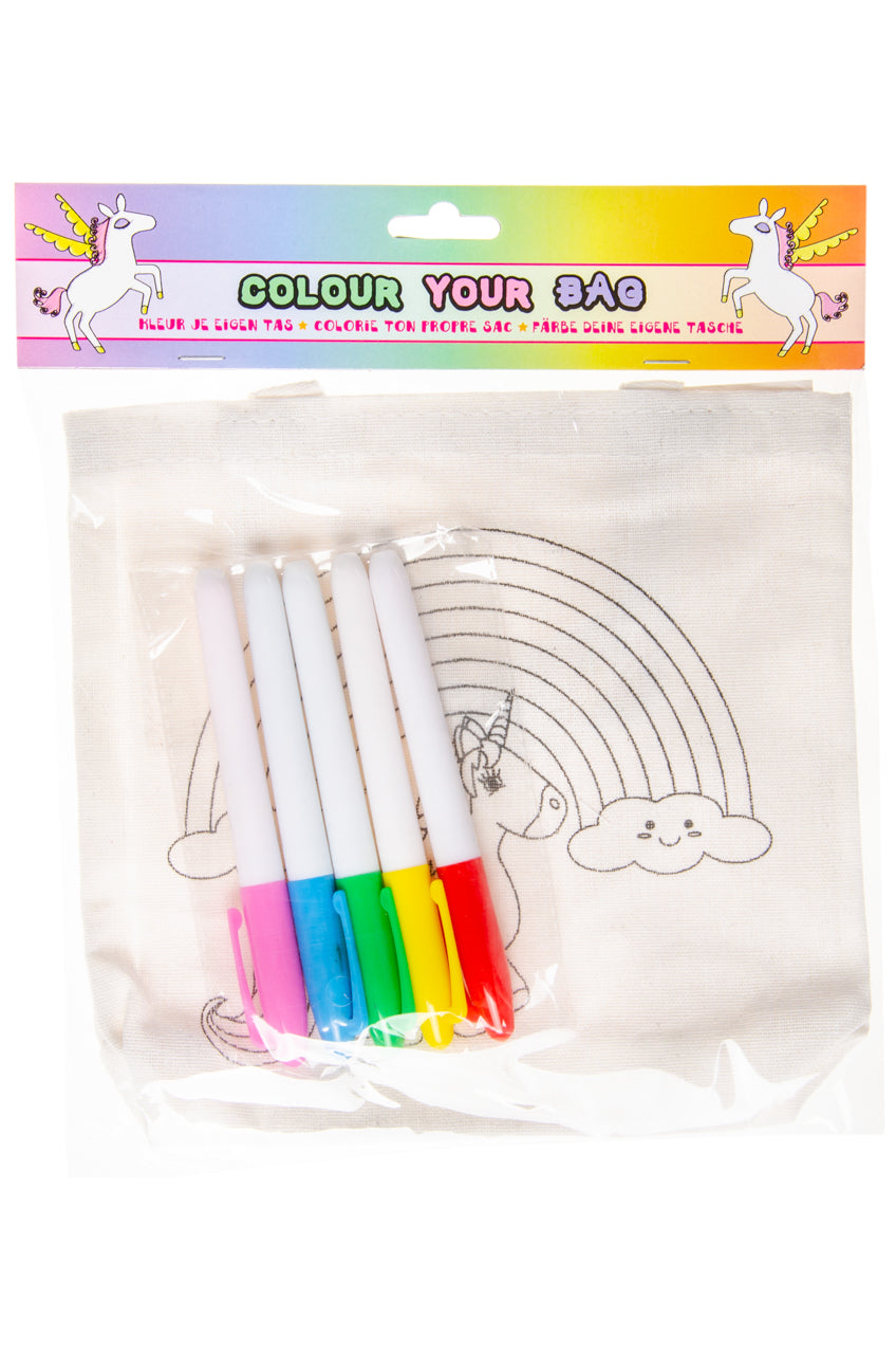 KLEUR JE EIGEN TAS. EENHOORN