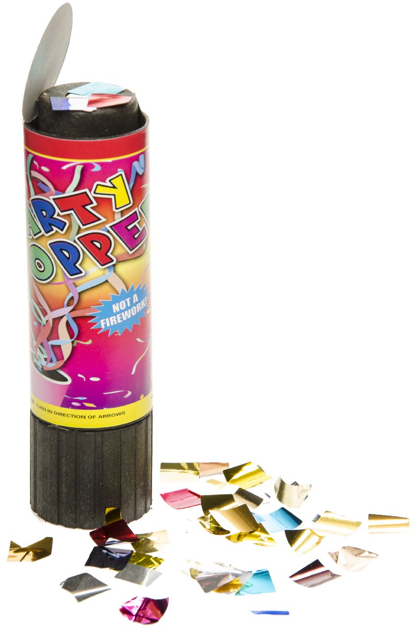 PARTY POPPER M MET CONFETTI