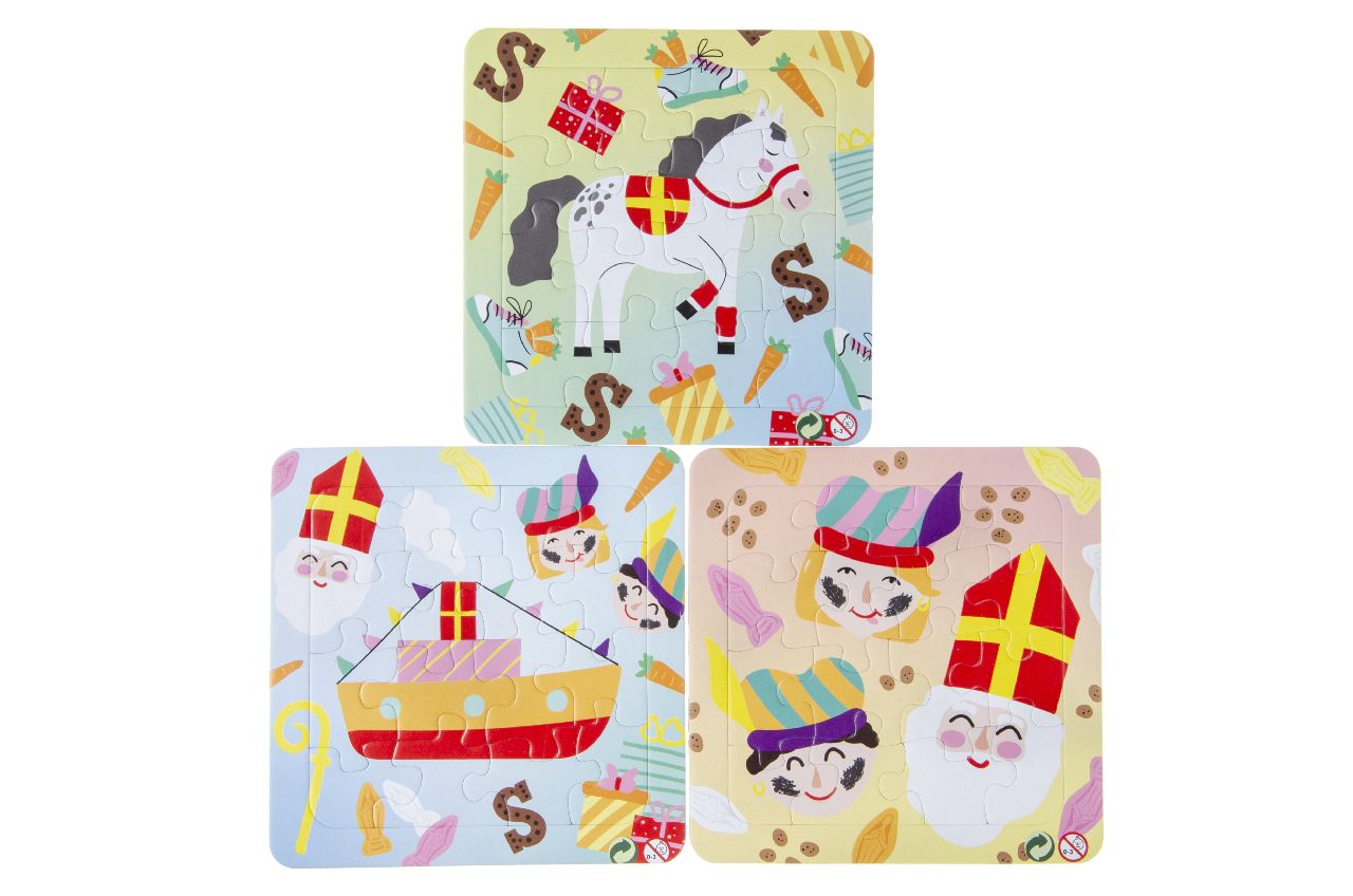 PUZZEL SINTERKLAAS. 3 ASSORTI