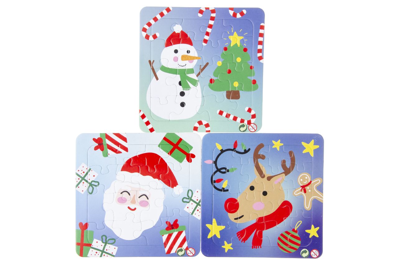 PUZZEL. 3 ASSORTI. KERSTMIS