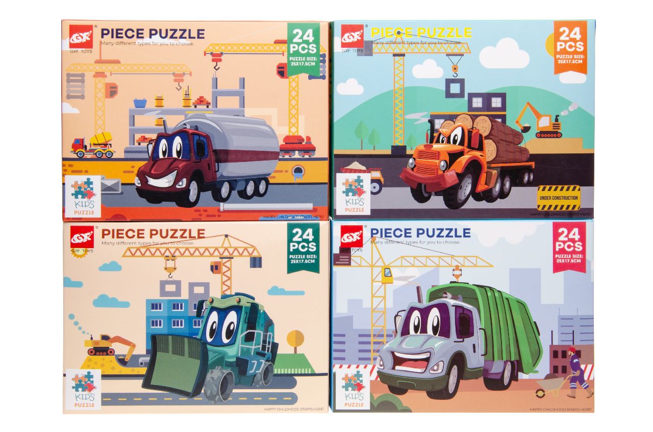 24ST PUZZEL VOERTUIGEN