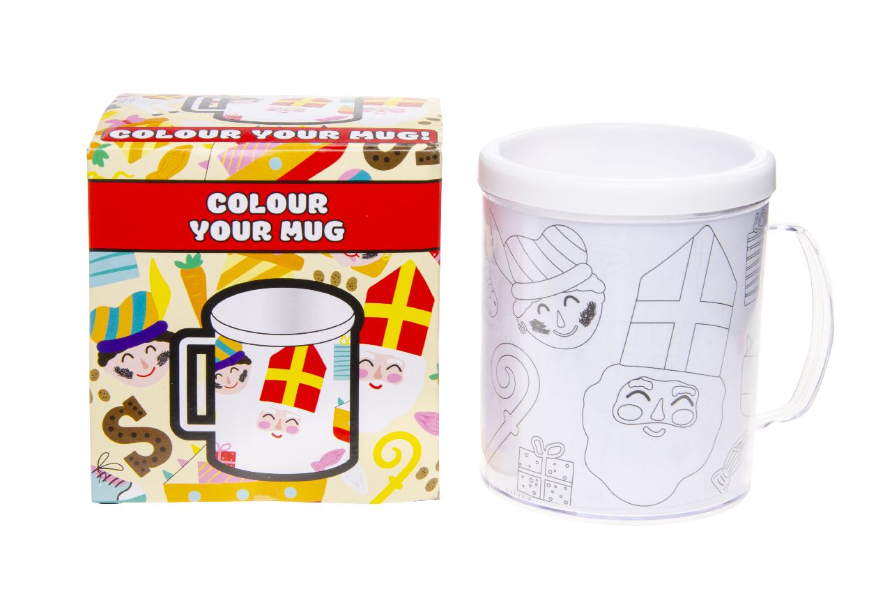 KLEUR JE EIGEN BEKER! SINTERKLAAS