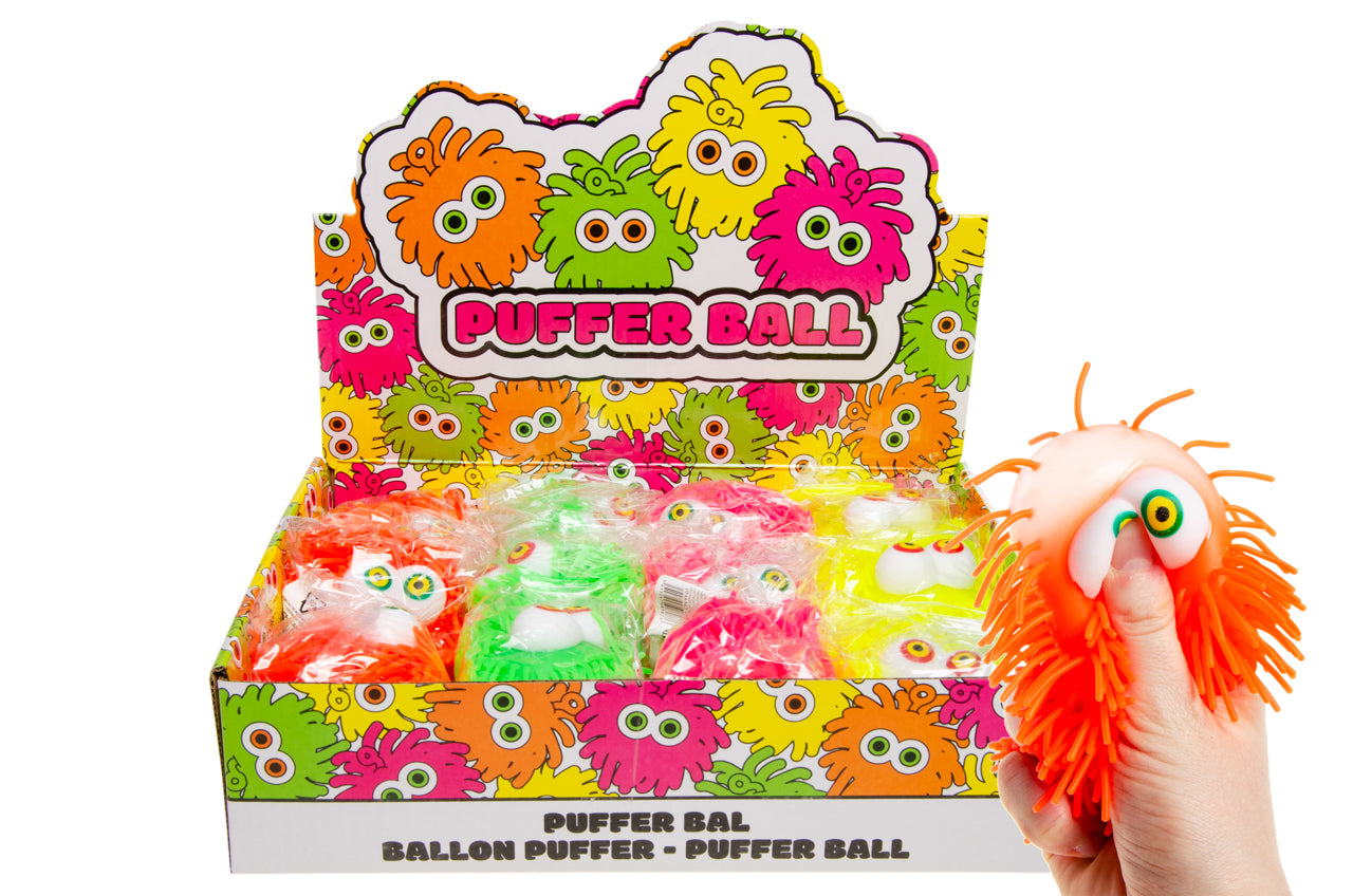 PUFFER BALL W EYES 10CM