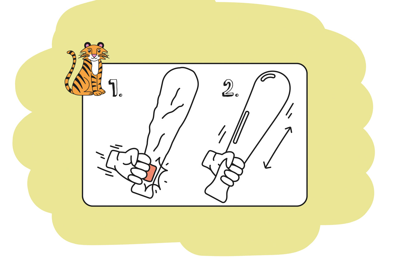 ZELFOPBLAASBARE KNUPPEL. WILDE DIEREN