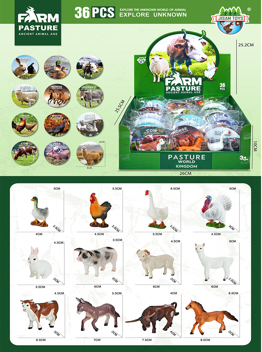 FARM ANIMALS W CARD
