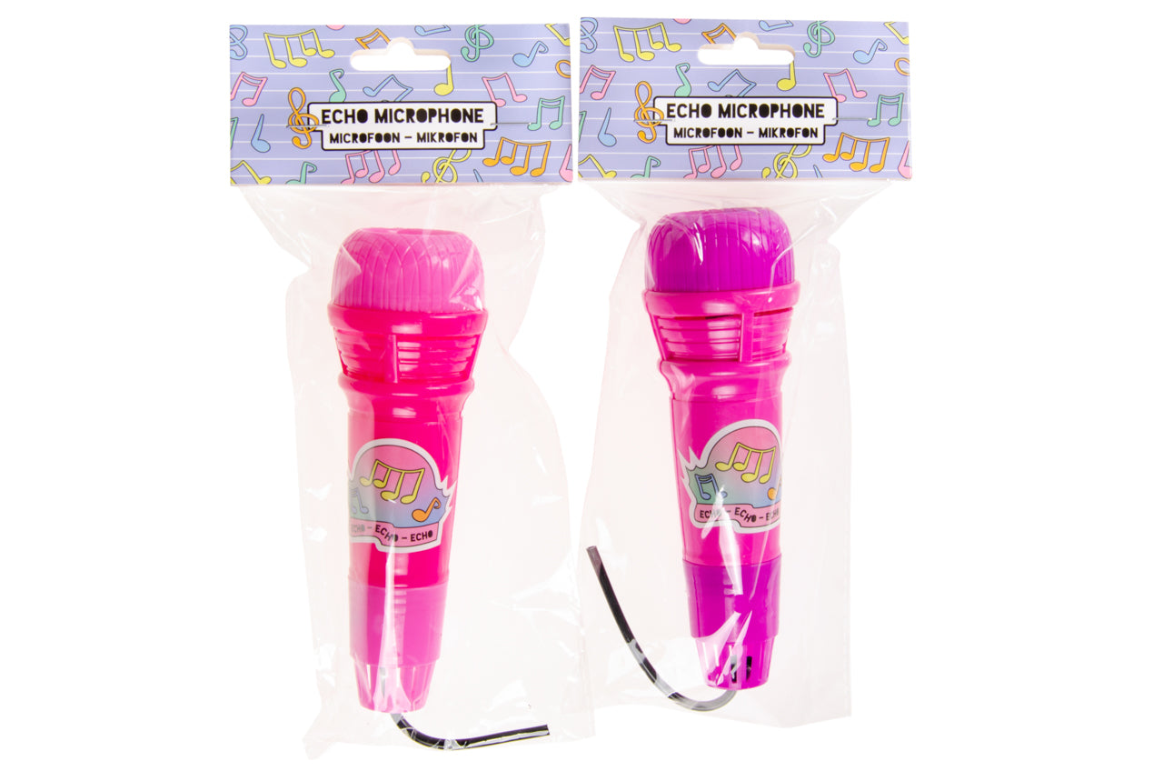 ECHO MICROFOON ROZE IN ZAKJE