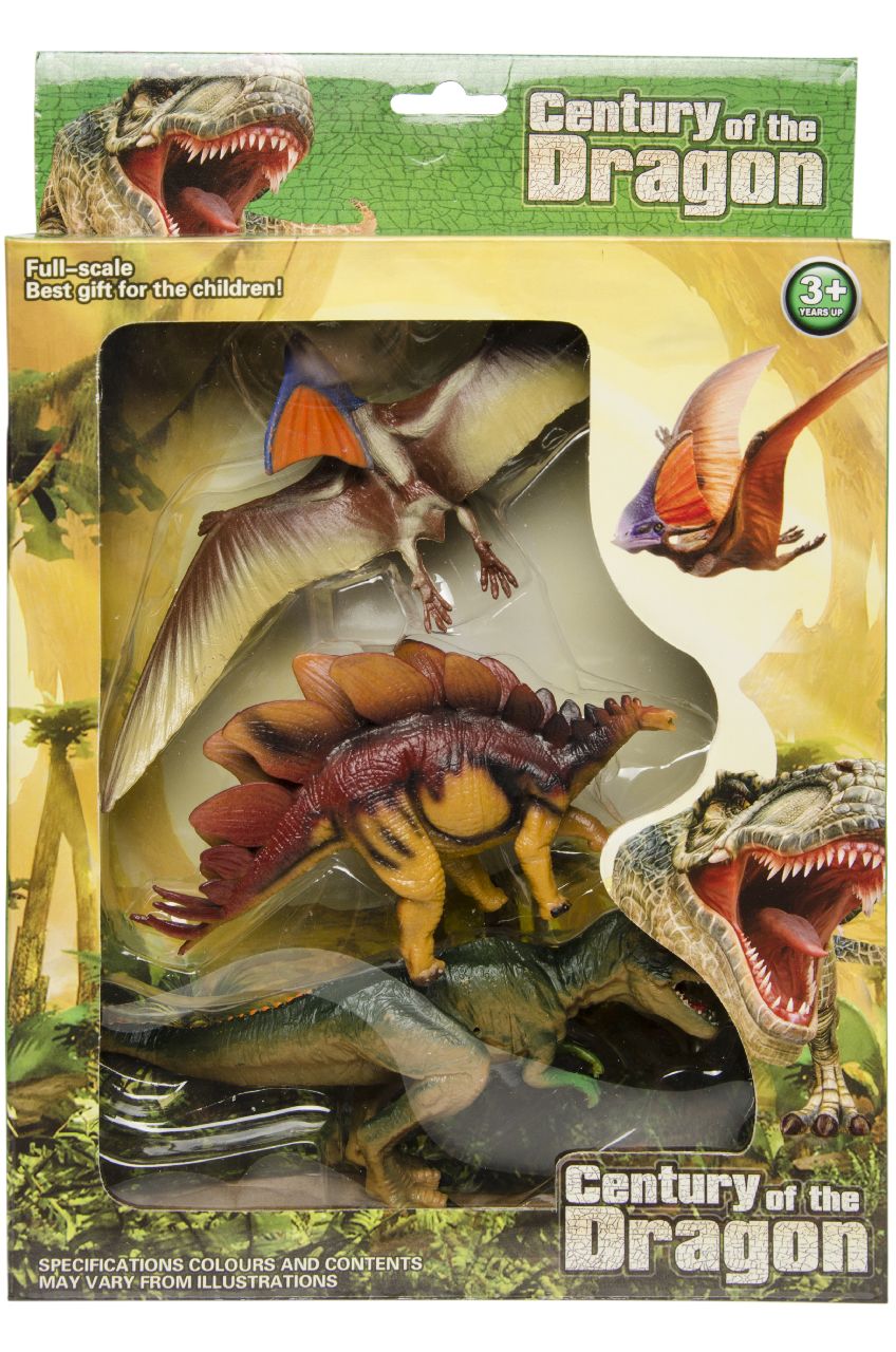 DINO'S 3STUKS IN DOOS