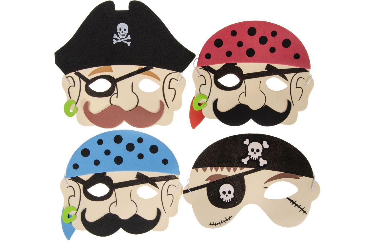 MASKER PIRAAT IN SCHUIMSTOF. 4ASS
