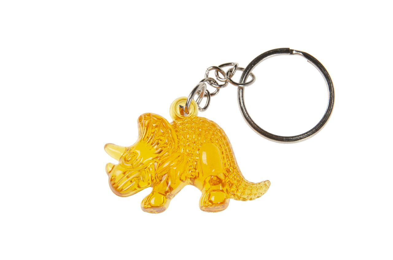 SLEUTELHANGER. DOORZICHTIGE DINOSAURUS