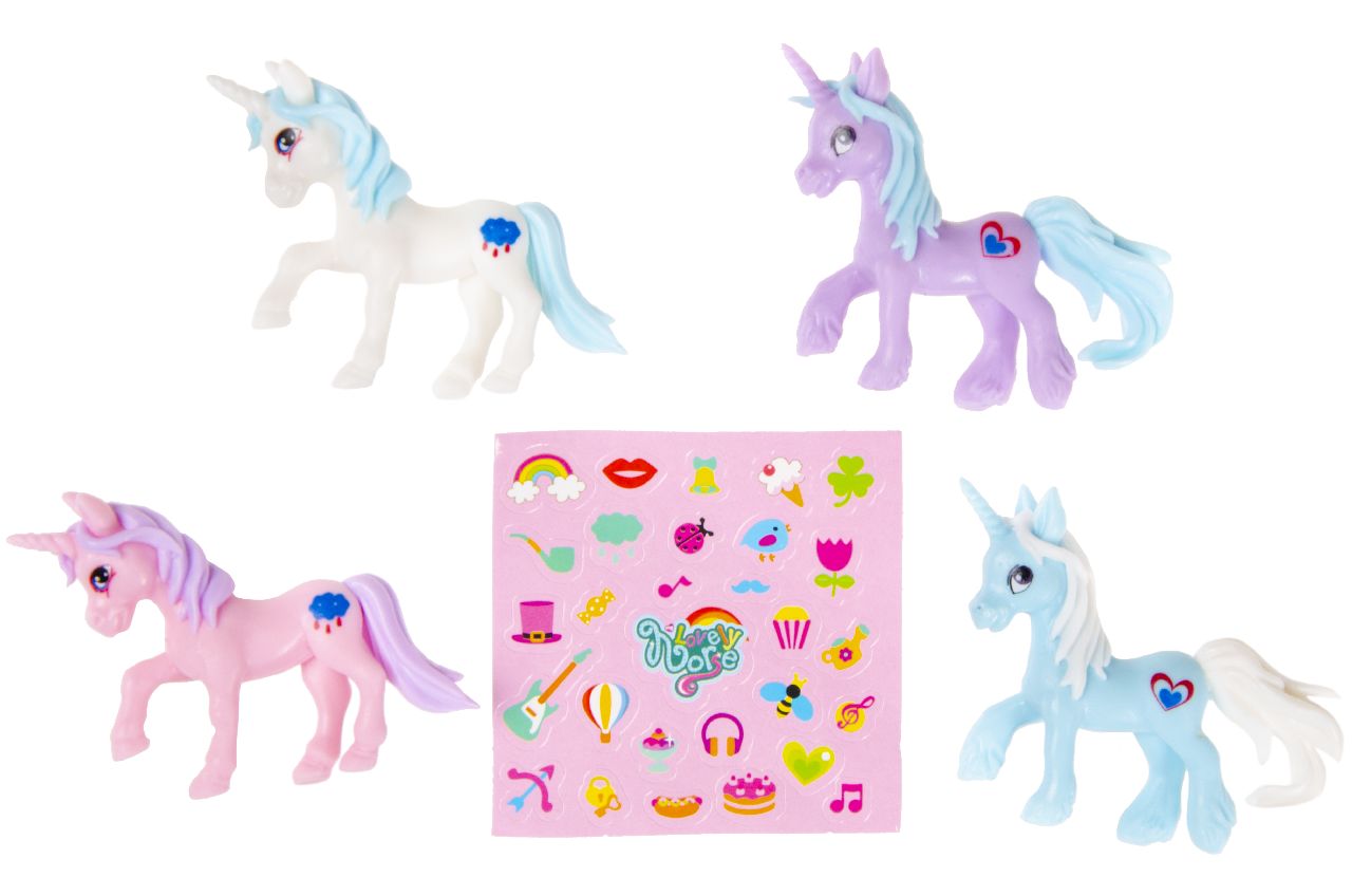 EENHOORN MET STICKERS