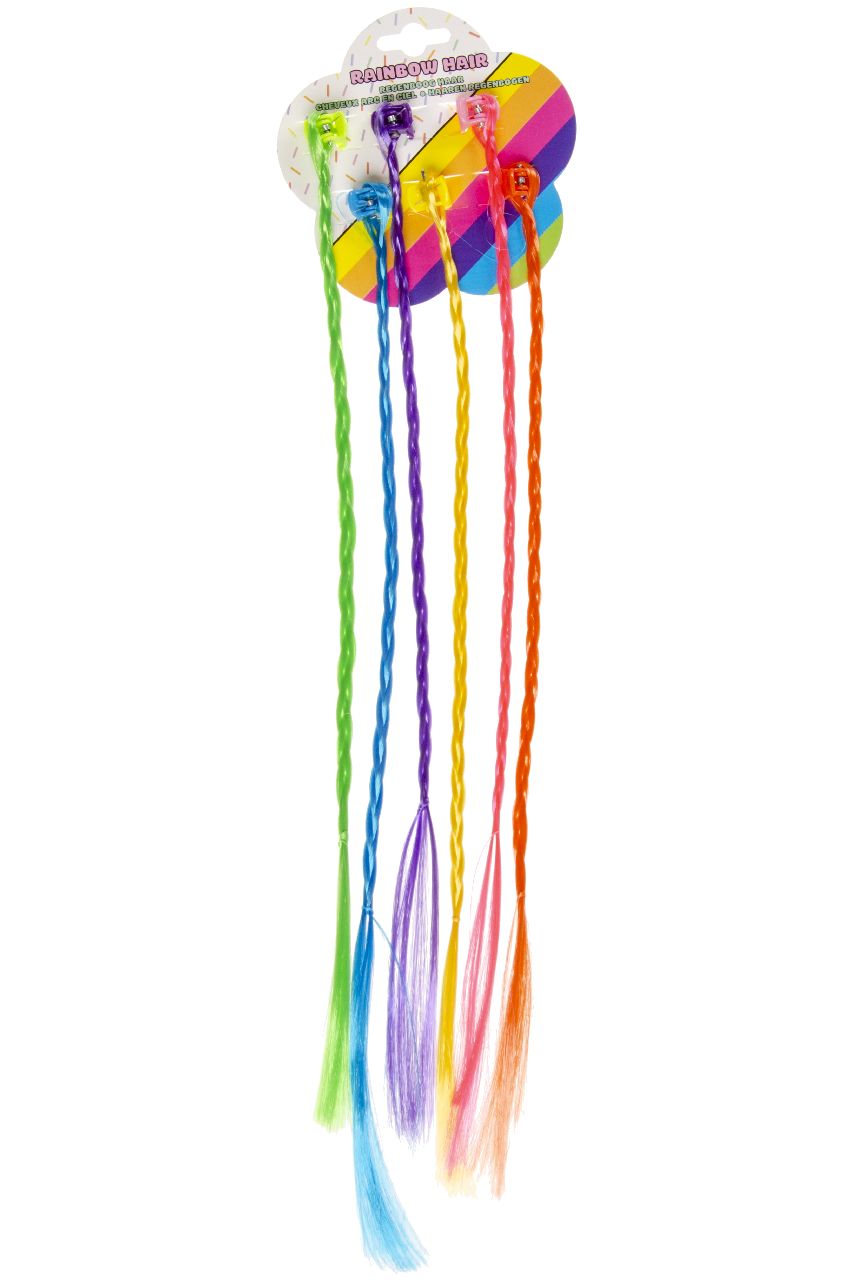 REGENBOOG HAARSTRENGEN/VLECHT
