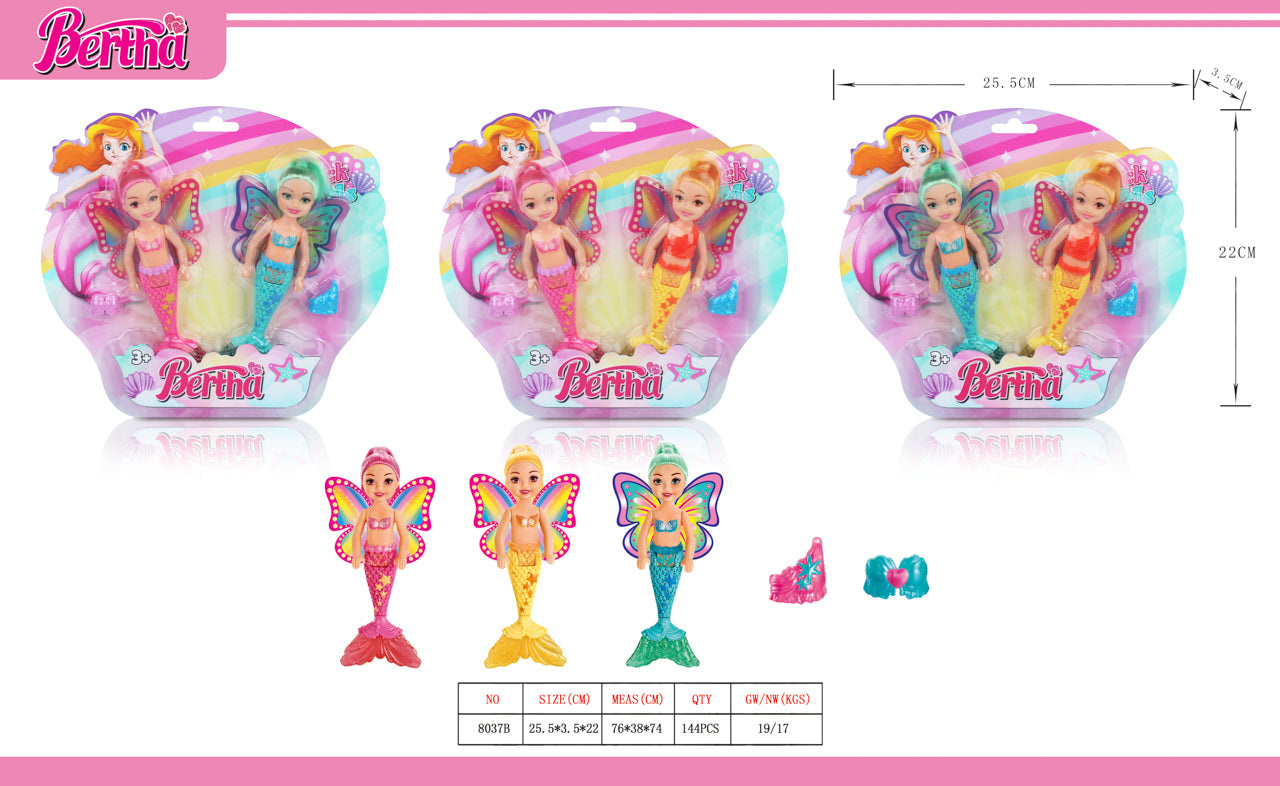 2PCS MERMAID W WINGS ACCESSOIRES BC