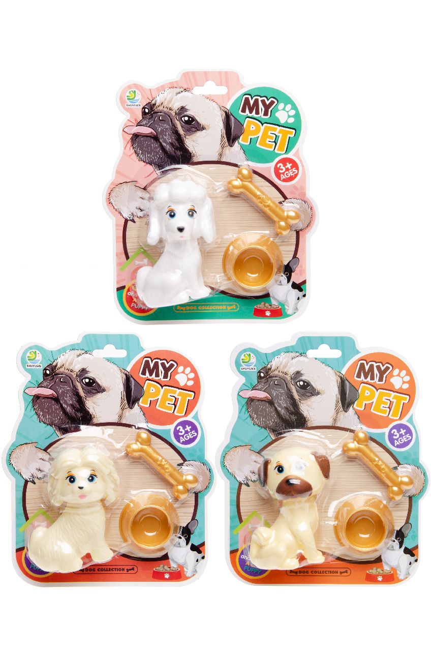 HONDJE MET ACCESSOIRES OP KAART