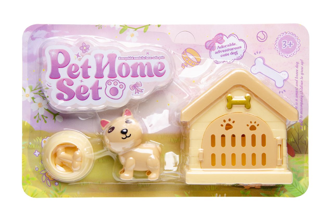 HONDJE MET KOOI EN ACCESSOIRES OP KAART