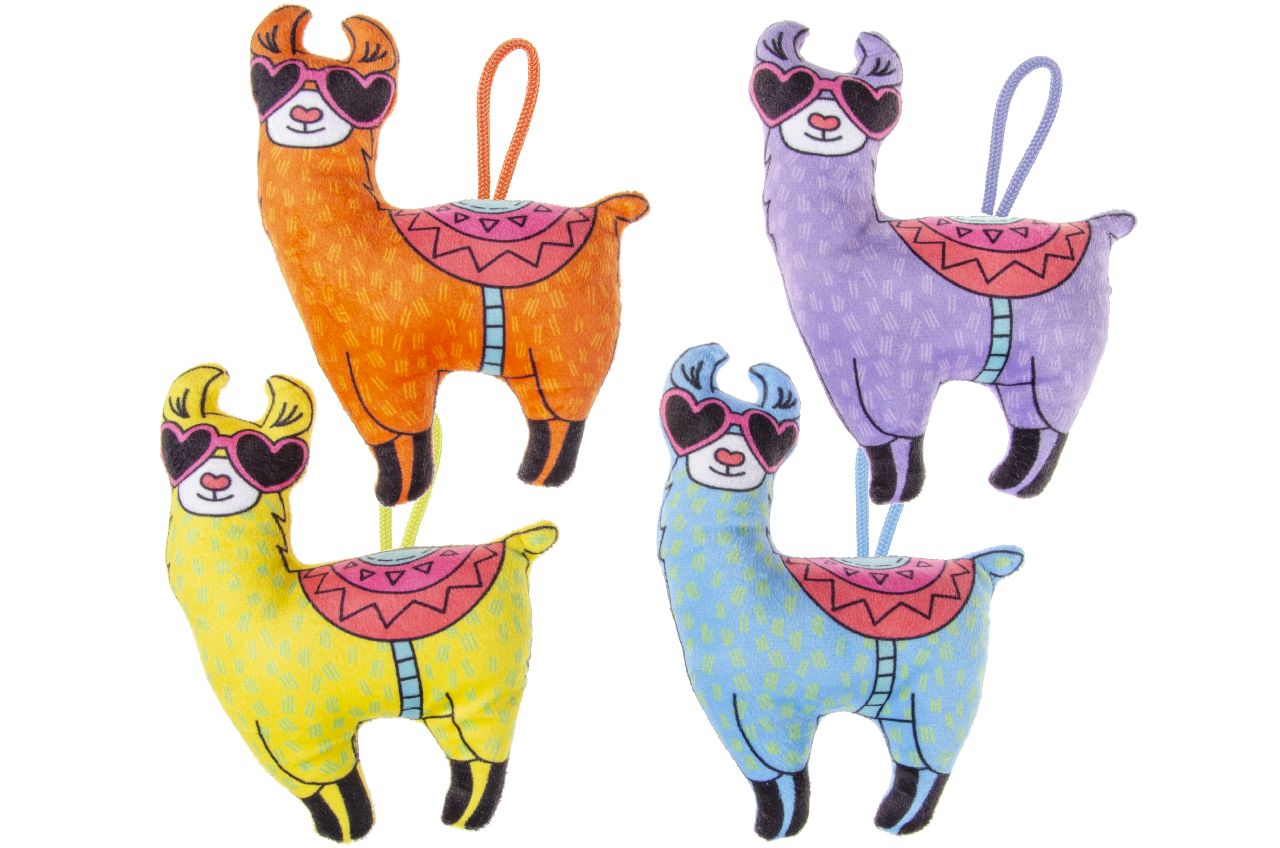 PLUCHE ALPACA MET ZONNEBRIL