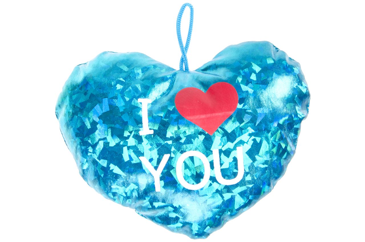 PLUCHE HART. METALLIC