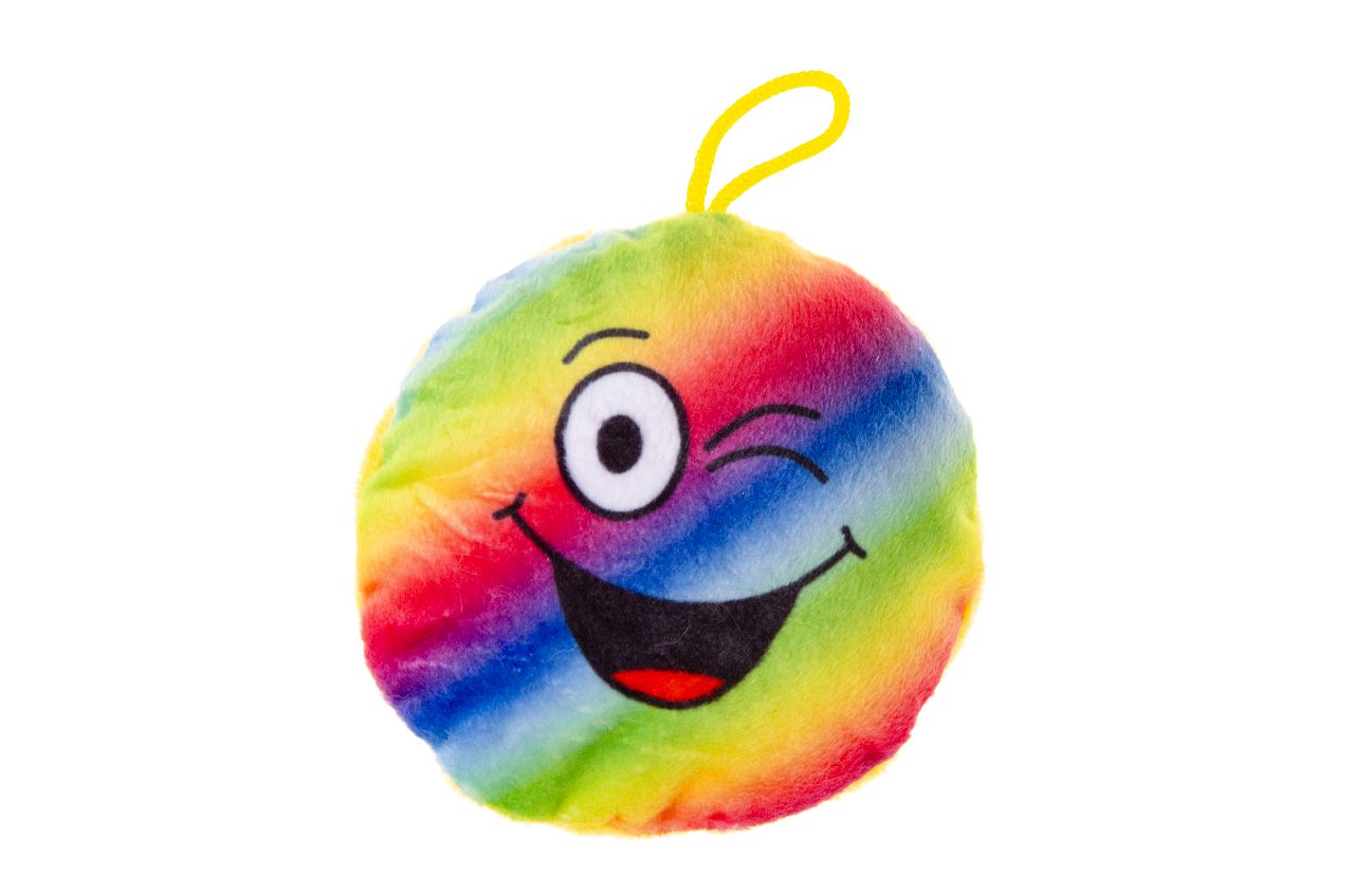 PLUCHE . SUPER SOFT. REGENBOOG EMOTIE GEZICHTEN