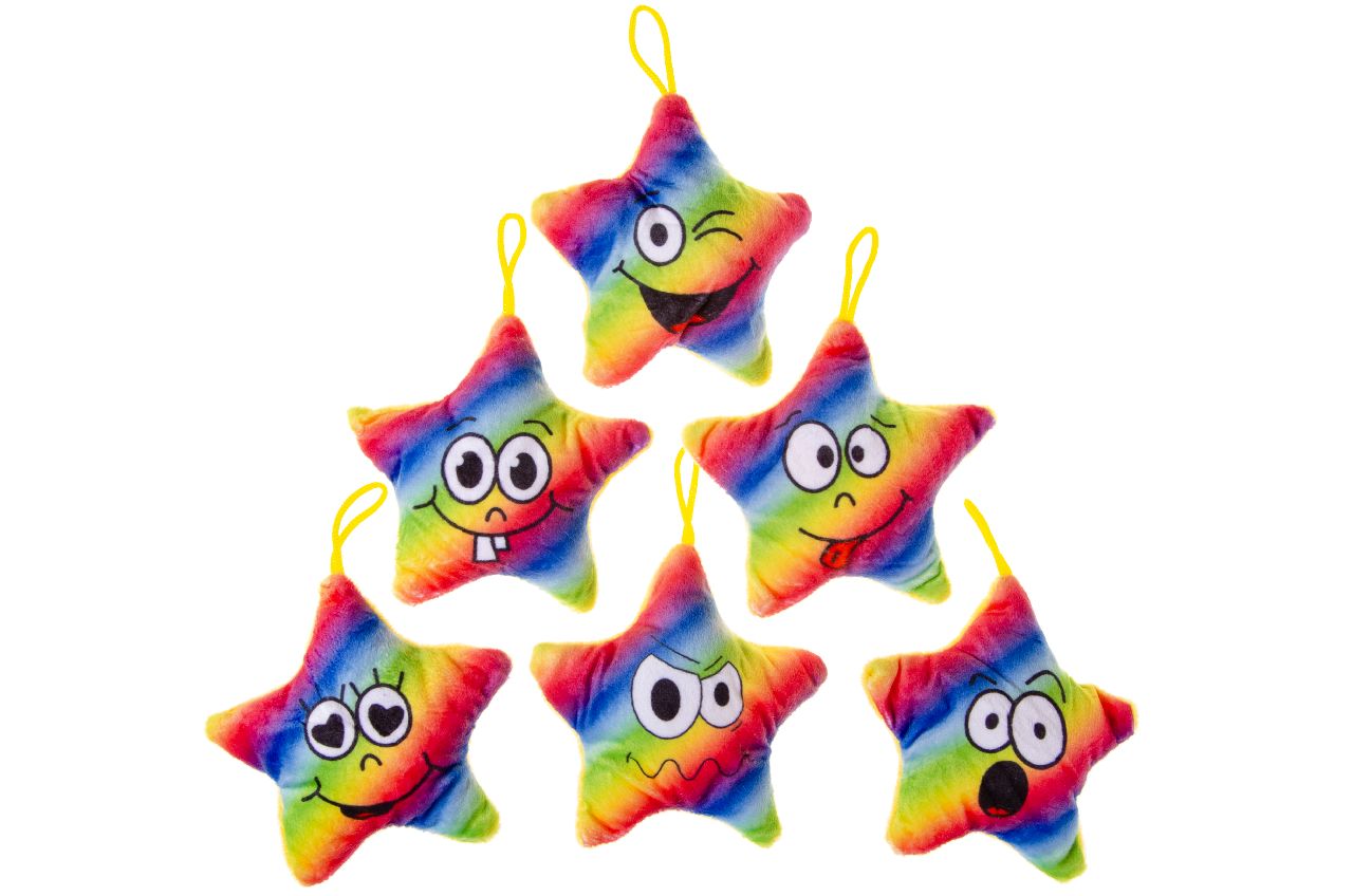 PLUCHE. SUPER SOFT. REGENBOOG STER