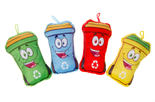 PLUSH. SUPER SOFT. GARBAGE BIN 4ASS