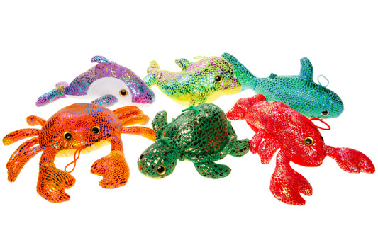 PLUSH. SHINING SEA ANIMALS 6ASS