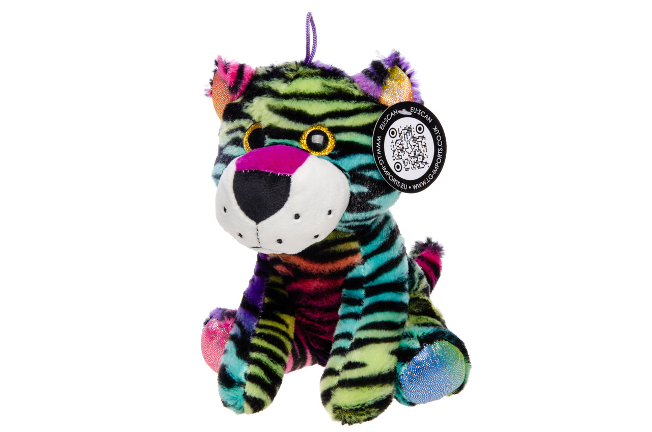 PLUSH. WILD ANIMALS FLUO 4ASS