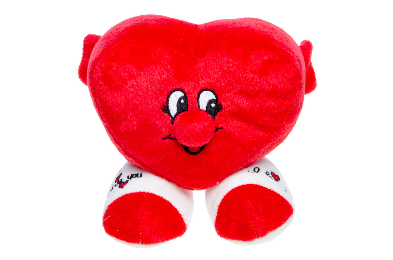 PLUSH. HEART W FEET