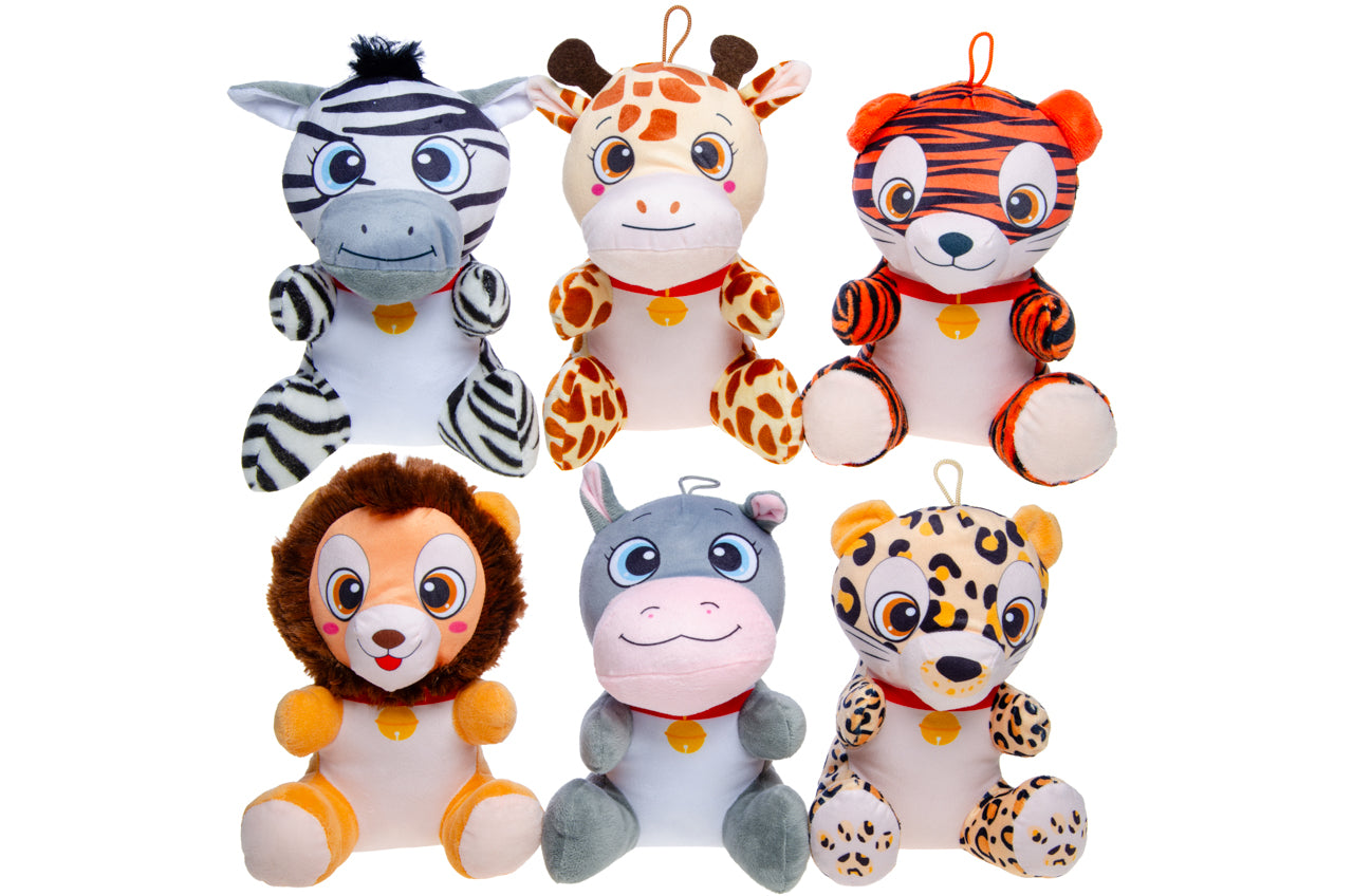 PLUSH. SITTING WILD ANIMALS