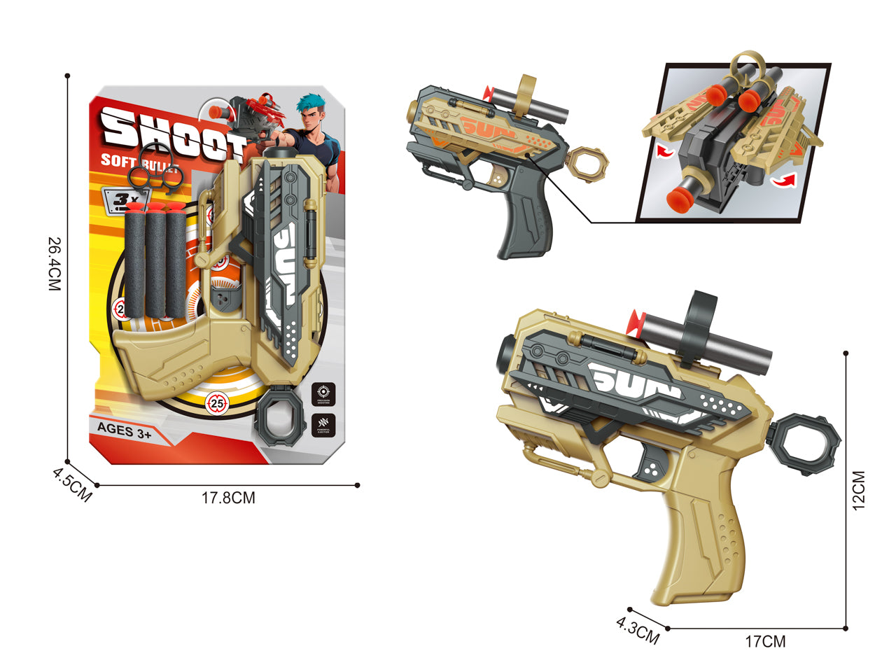 SOFT BULLET GUN BC