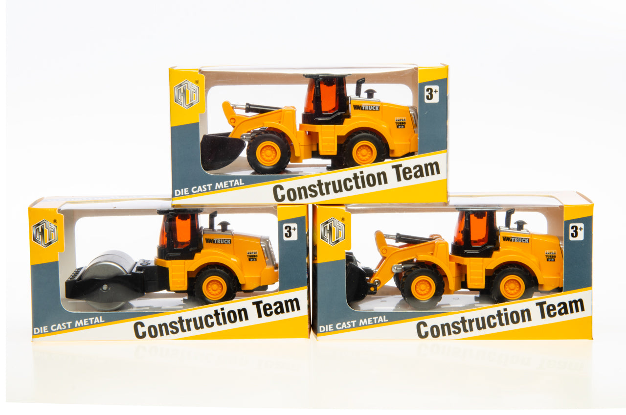 DIECAST CONSTRUCTION TRUCK PULL BACK