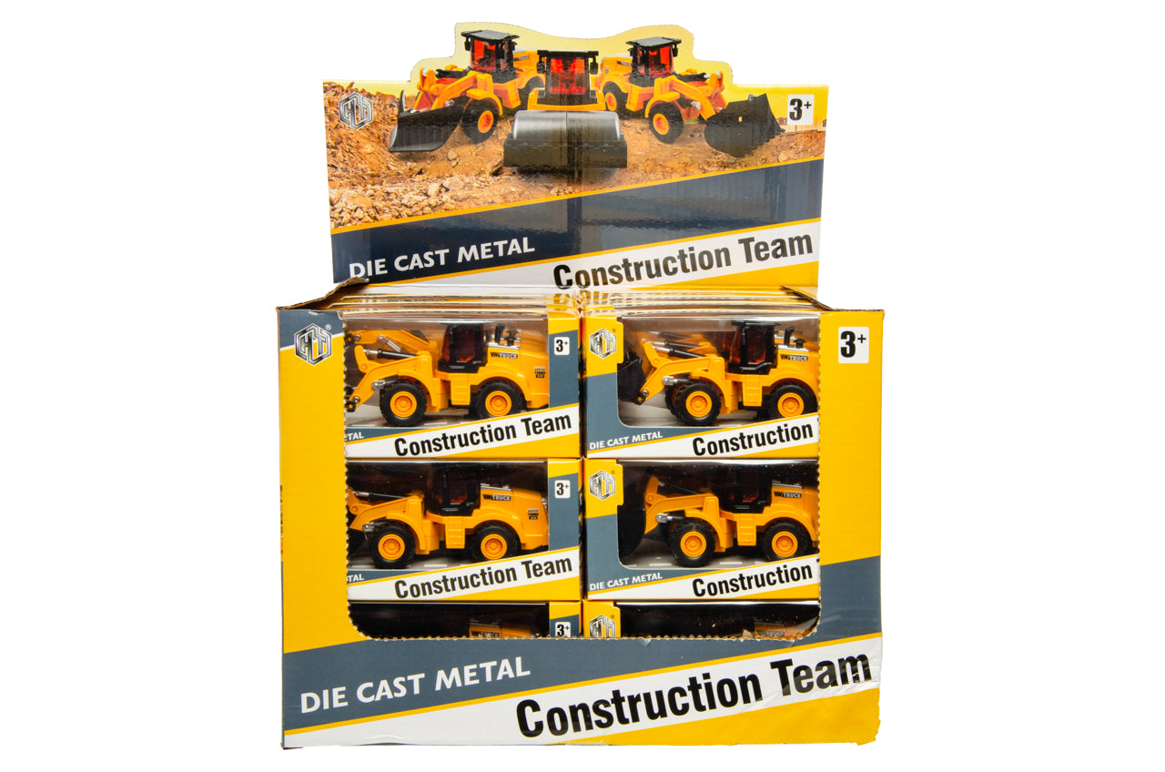 DIECAST CONSTRUCTION TRUCK PULL BACK