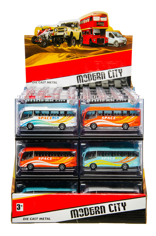 DIECAST BUS PULL BACK