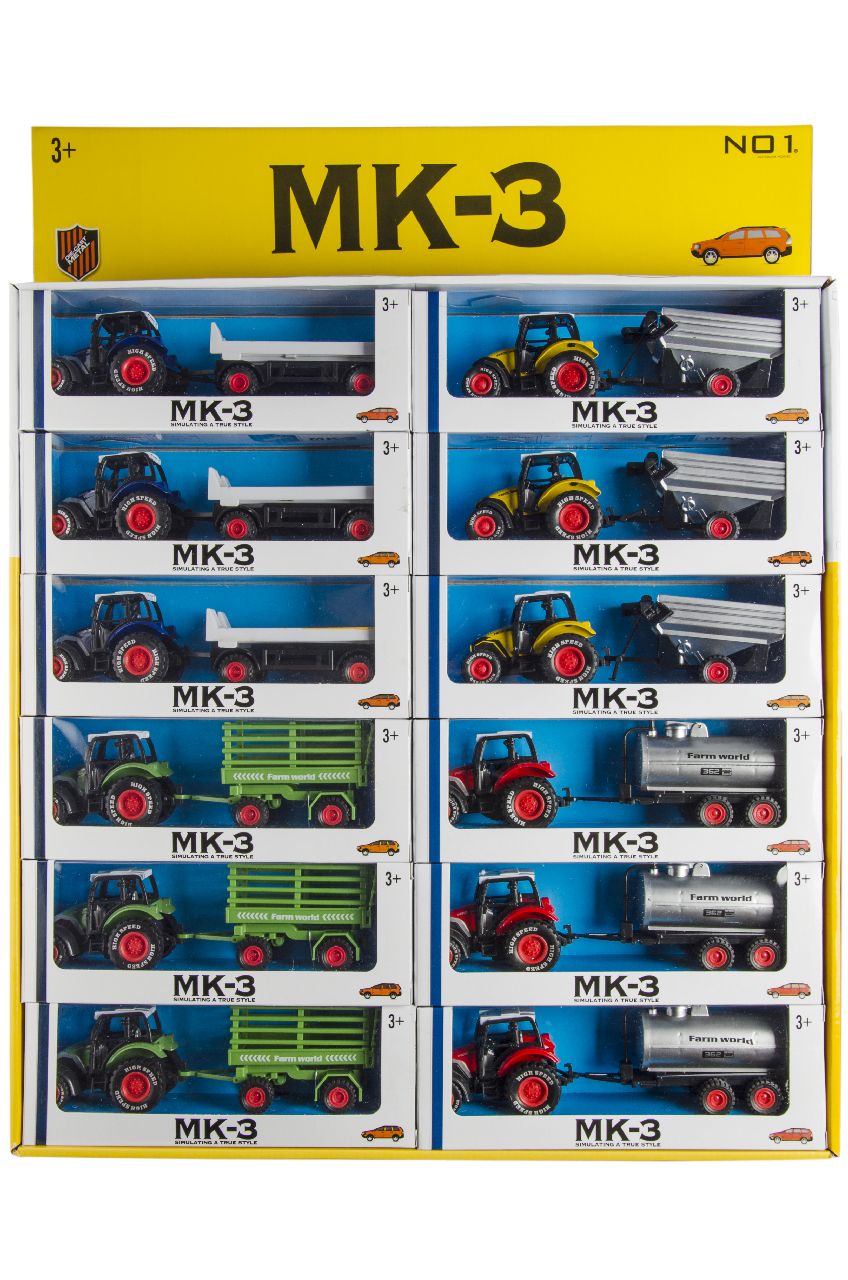 METALEN TRACTOR+TRAILER DOOS