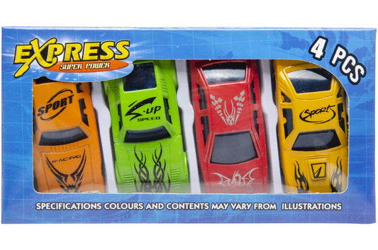 4 AUTOOTJES IN DOOSJE