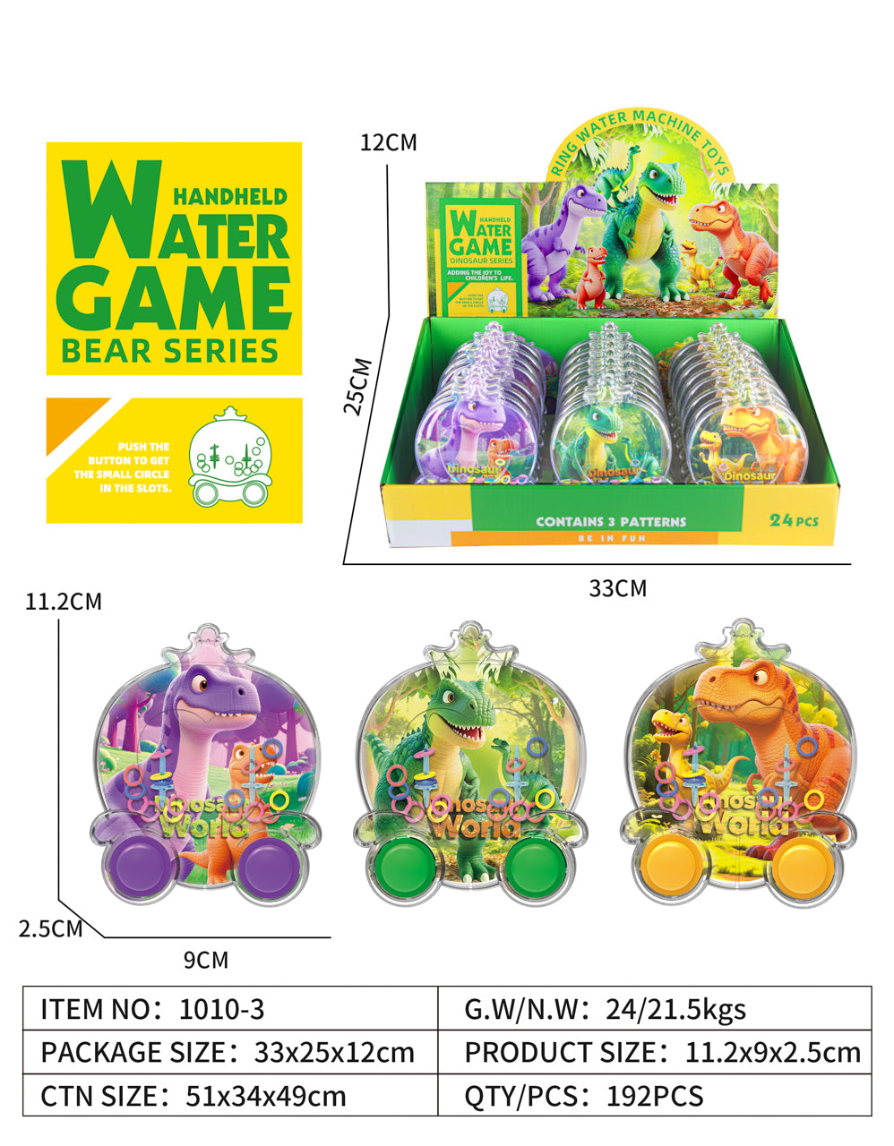 WATERGAME CARTOON DINO