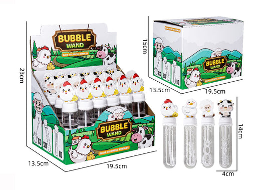 FARM ANIMAL BUBBLE STICK MINI