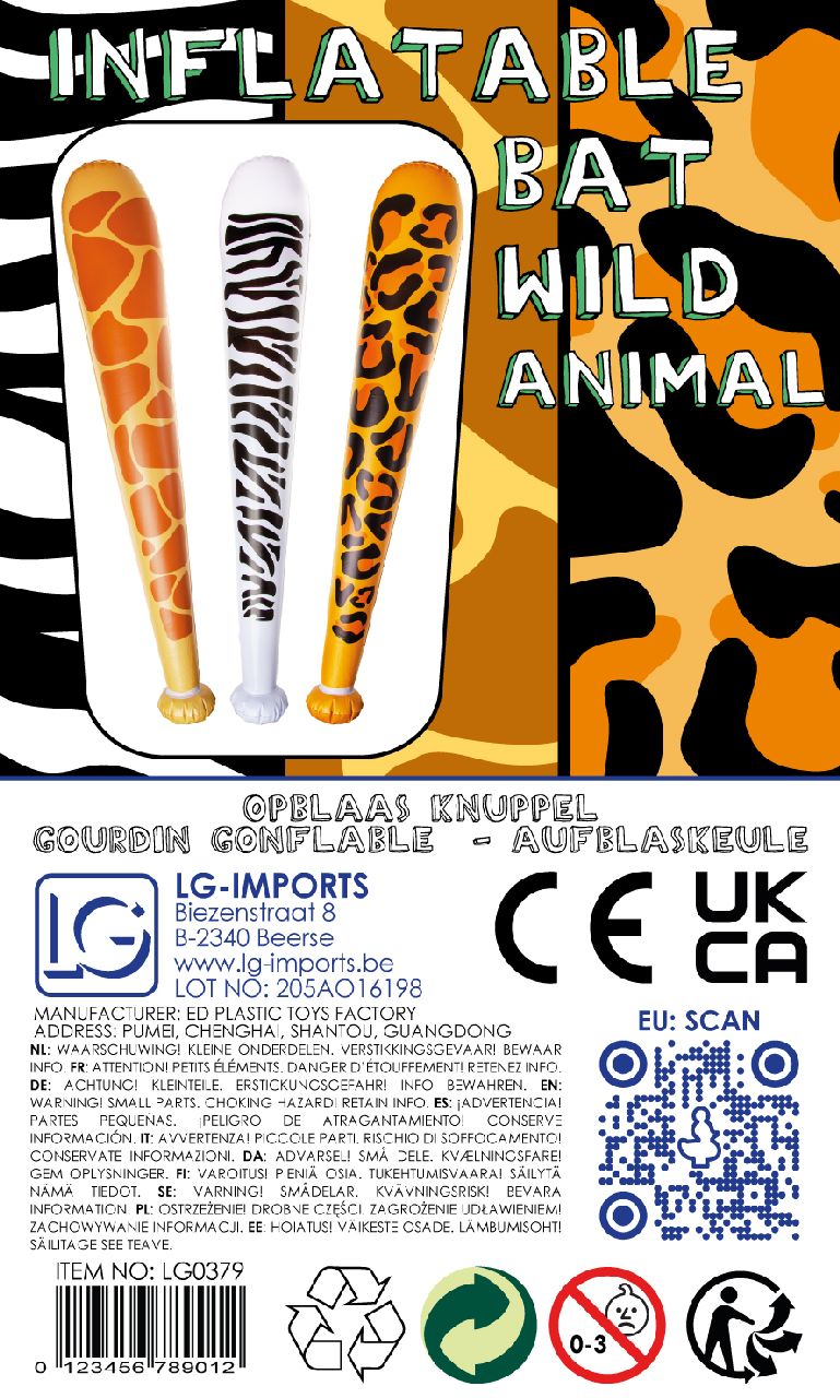 OPBLAAS KNUPPEL 'WILDE DIEREN'