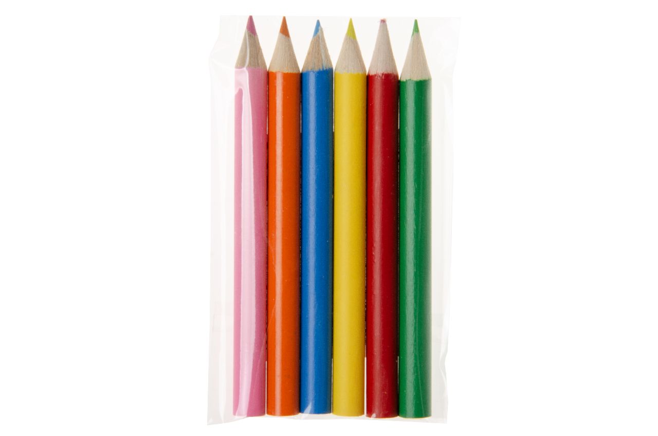 KLEURPOTLOODJES MEISJES 6ST