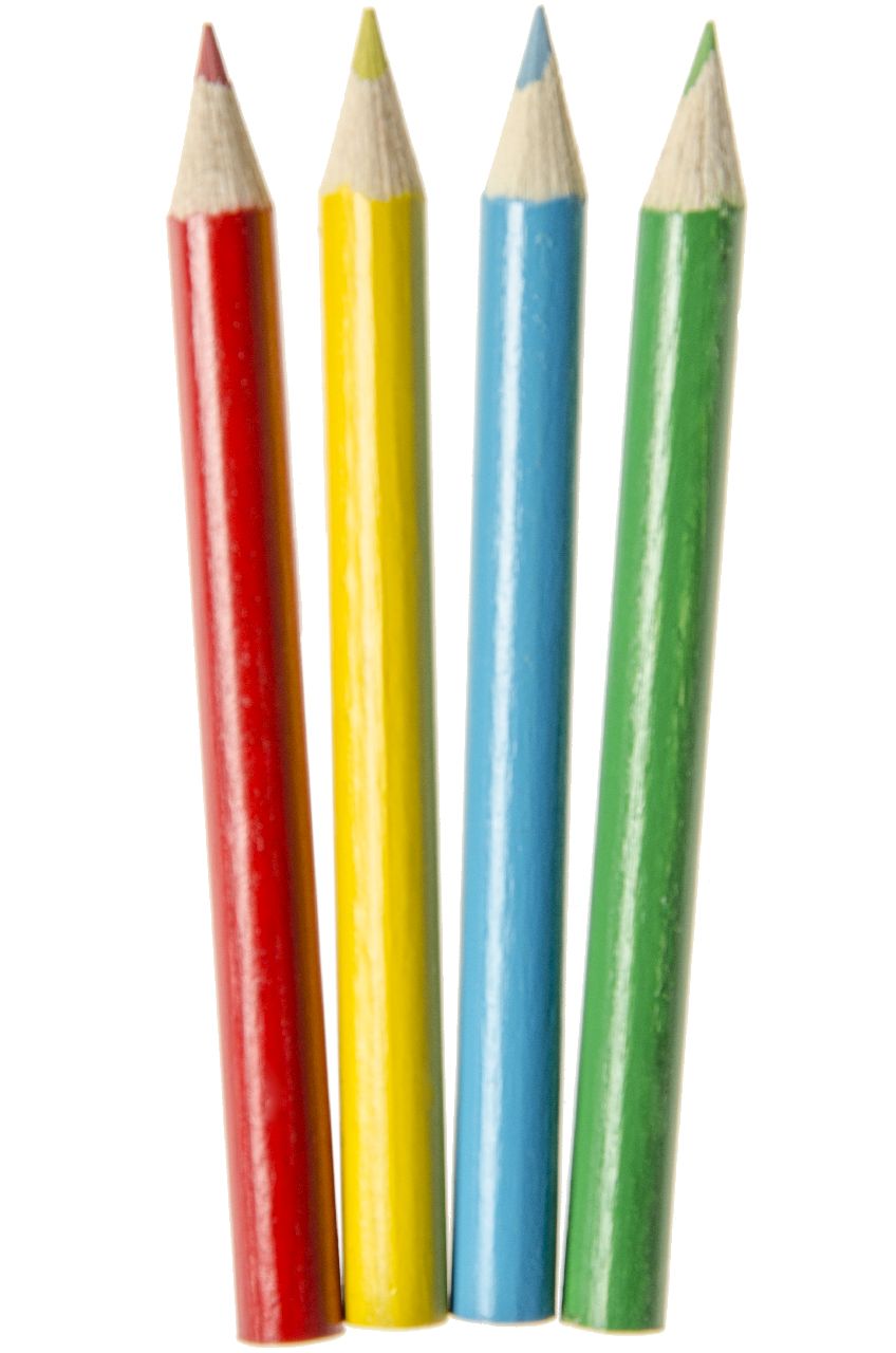 KLEURPOTLOODJES KORT 4PCS