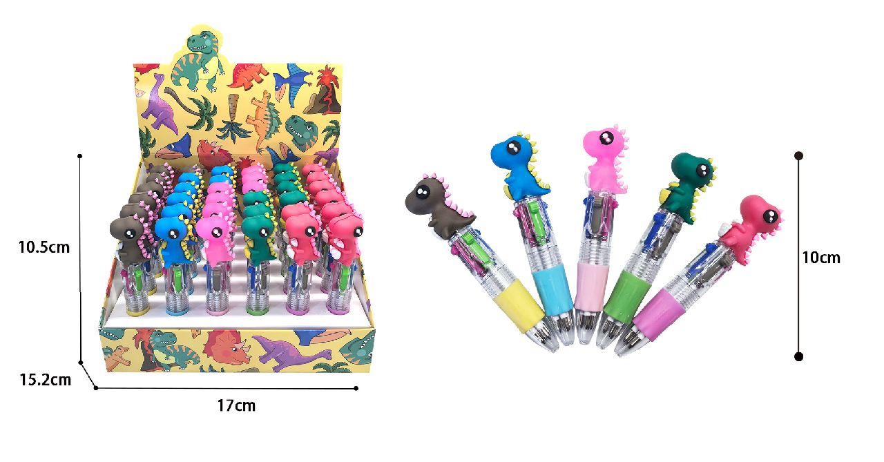6 COLOR BALLPEN. DINO