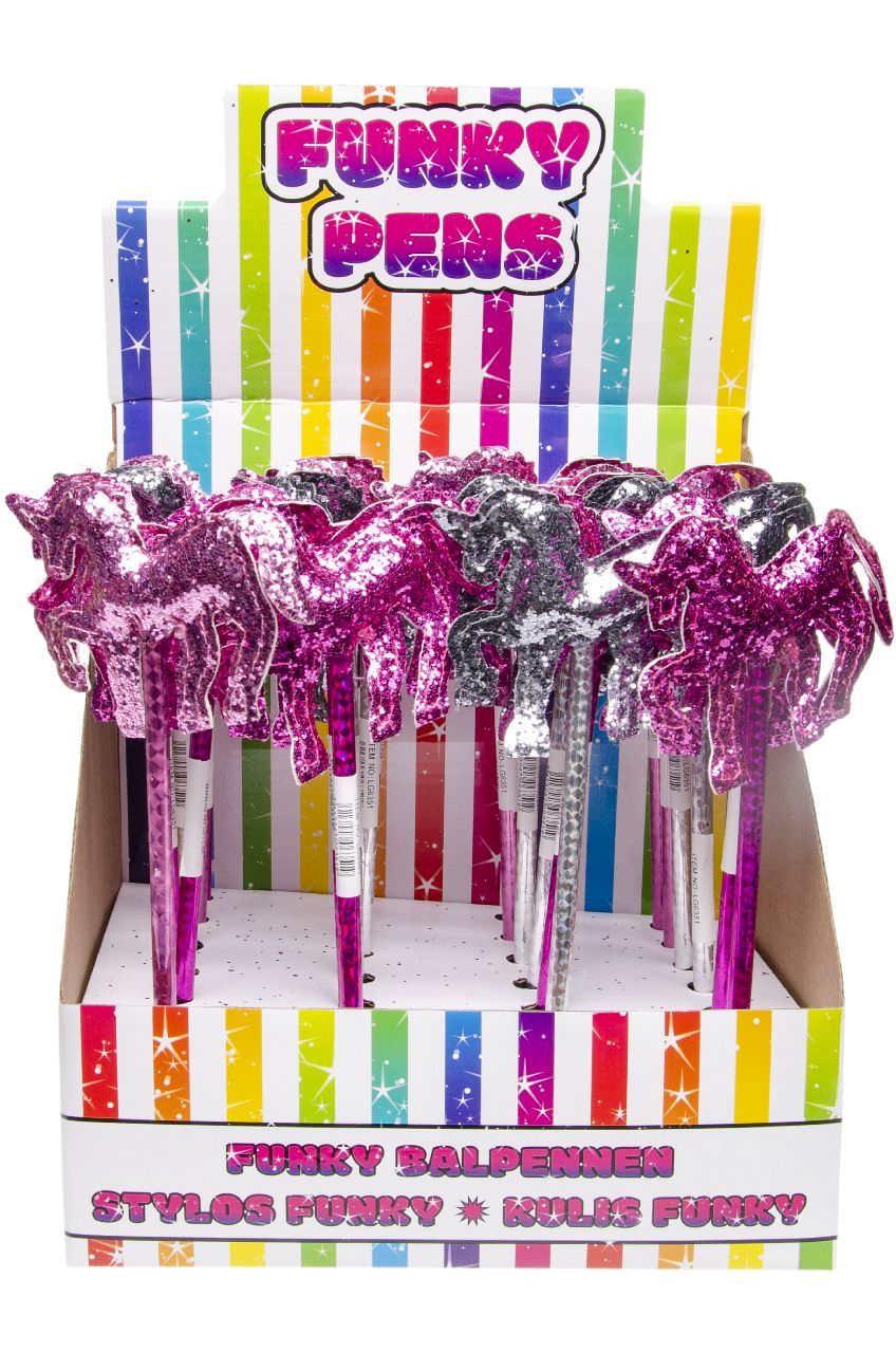 BALPEN. GLITTER EENHOORN
