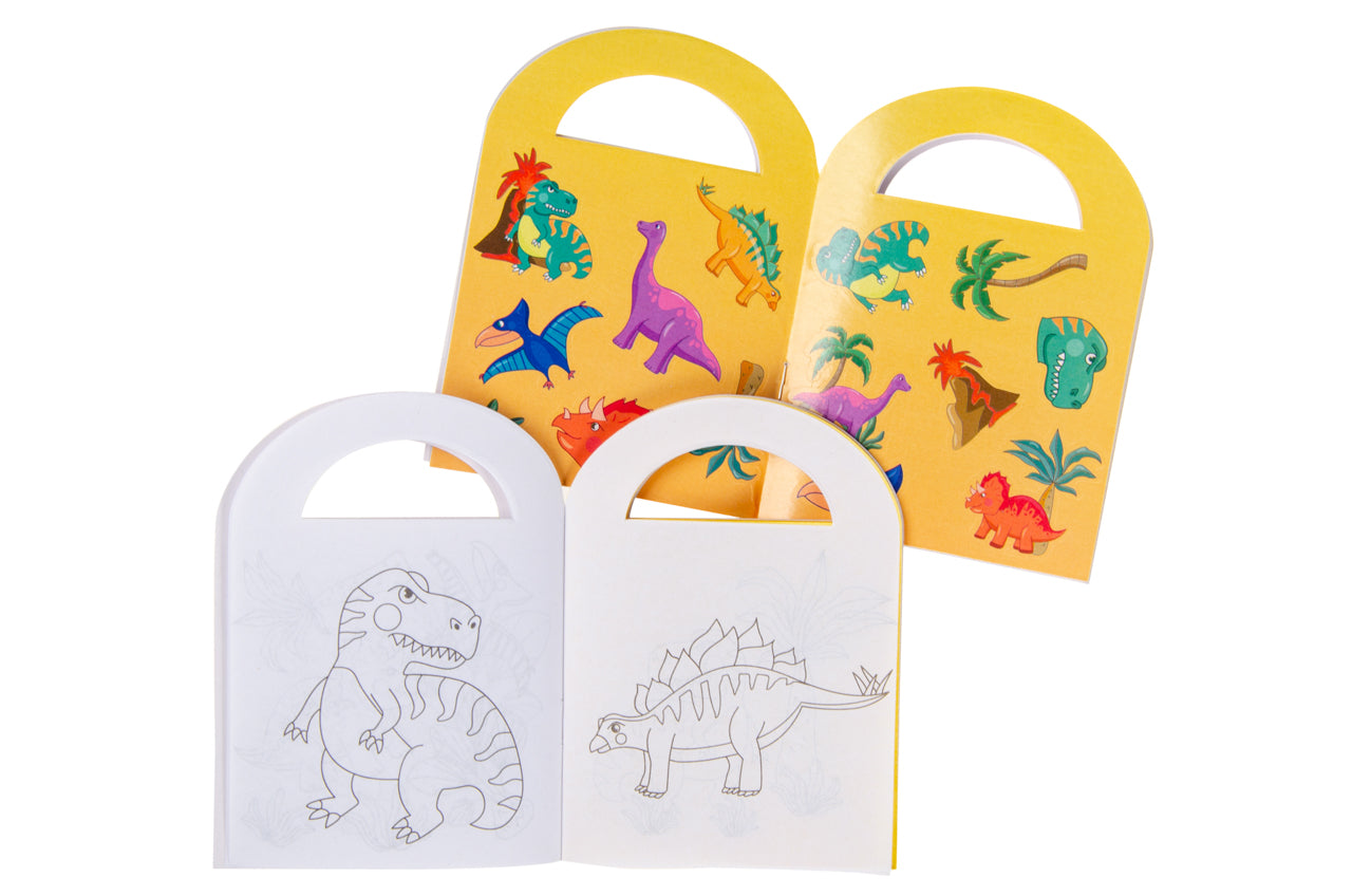 KLEURBOEK MET STICKERS DINO S